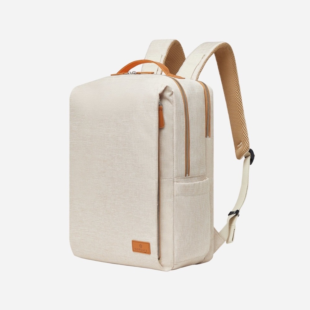 Nordace Cream Everyday Minimalist Backpack - Picture 2 of 13